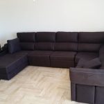 Narożnik OSLO modułowy antracyt aranżacja w salonie
